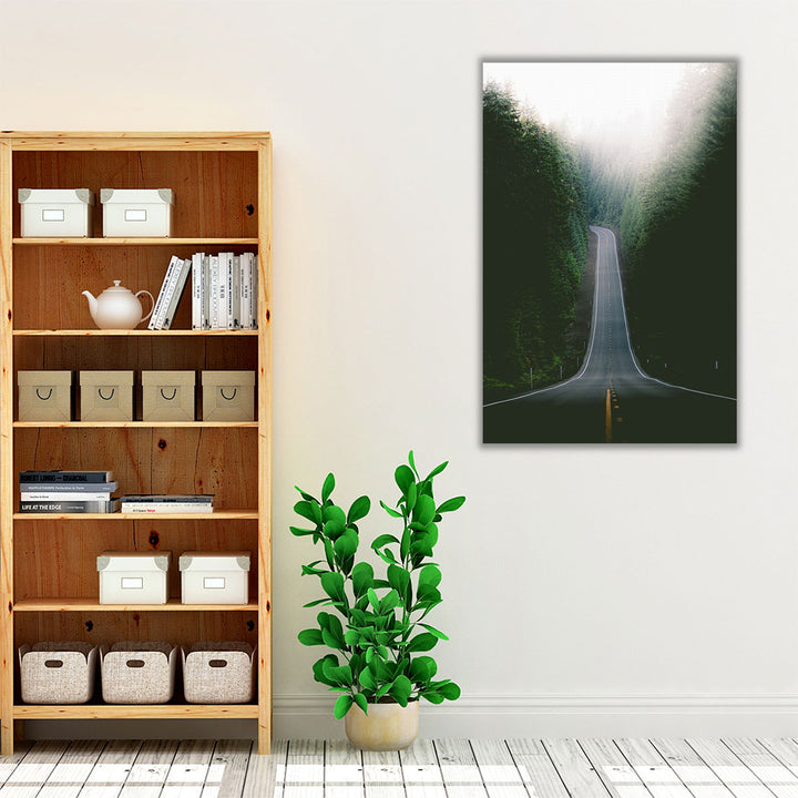 Foggy Road - Canvas Print Wall Art