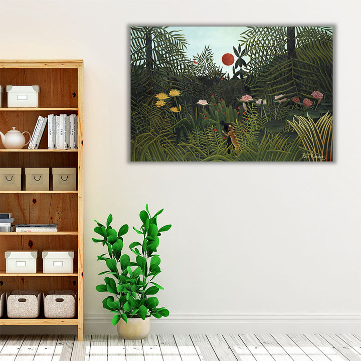 Virgin Forest With Sunset, 1910 - Canvas Print Wall Art