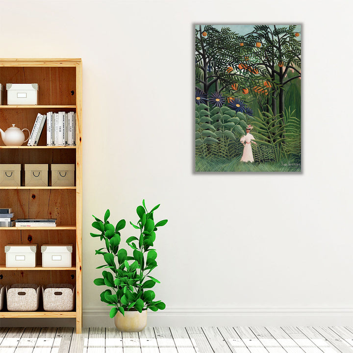 Woman Walking in an Exotic Forest, 1905 - Canvas Print Wall Art