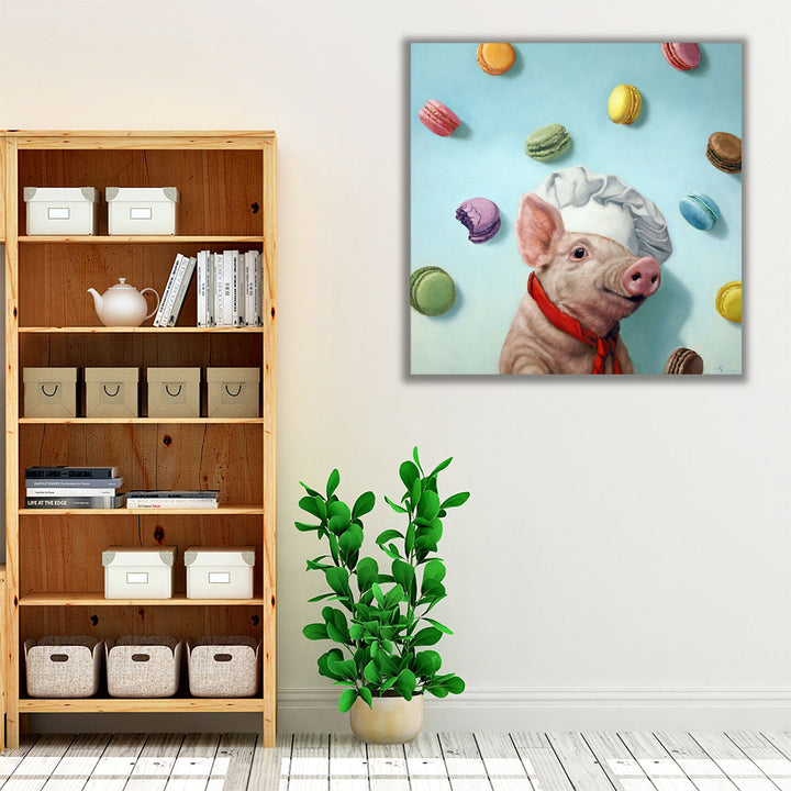 Colorful kitchen art – playful animal décor