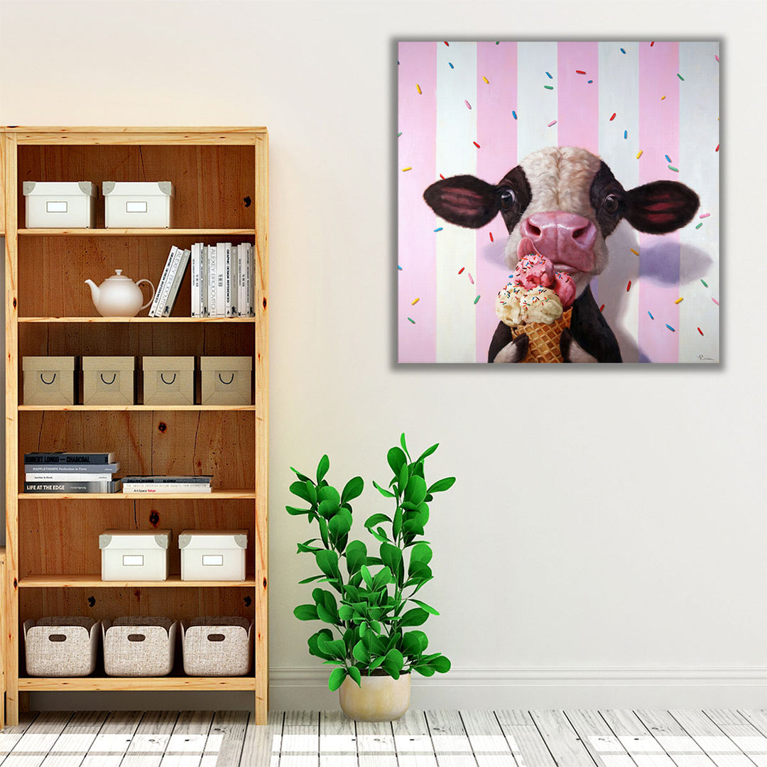 Mooo-Licious - Canvas Print Wall Art