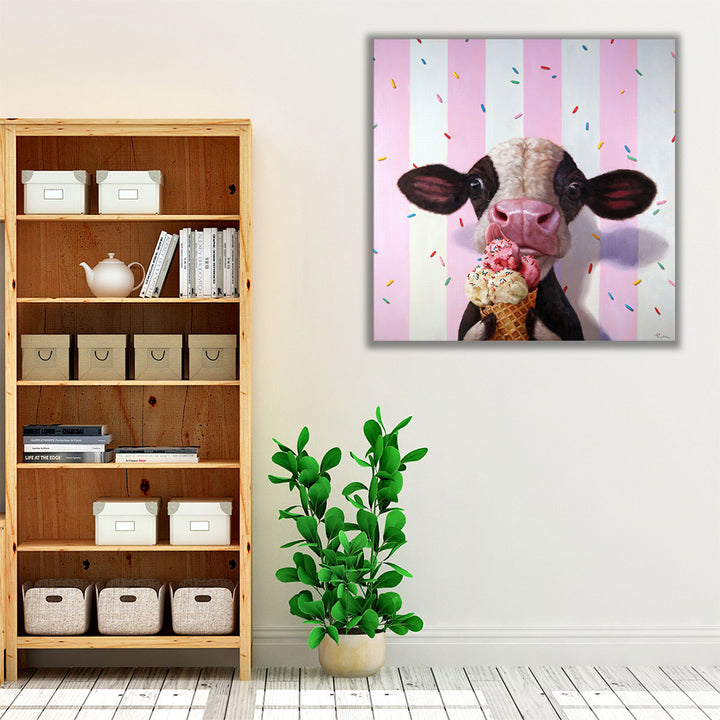 Mooo-Licious - Canvas Print Wall Art