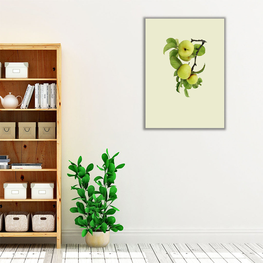 Kitchen Wrapped Canvas – lush green décor centerpiece