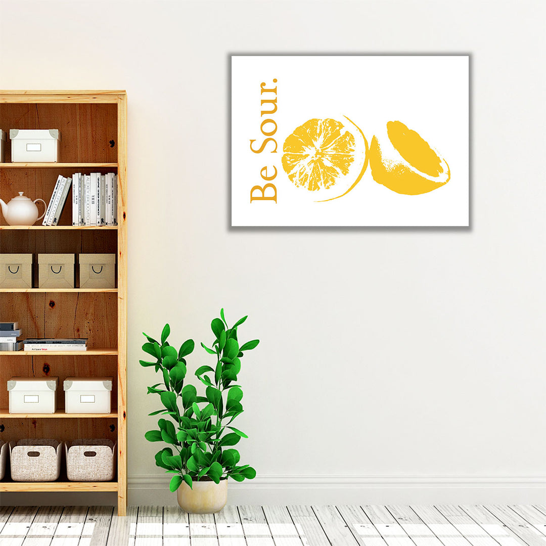 Kitchen Wrapped Canvas bright abstract design