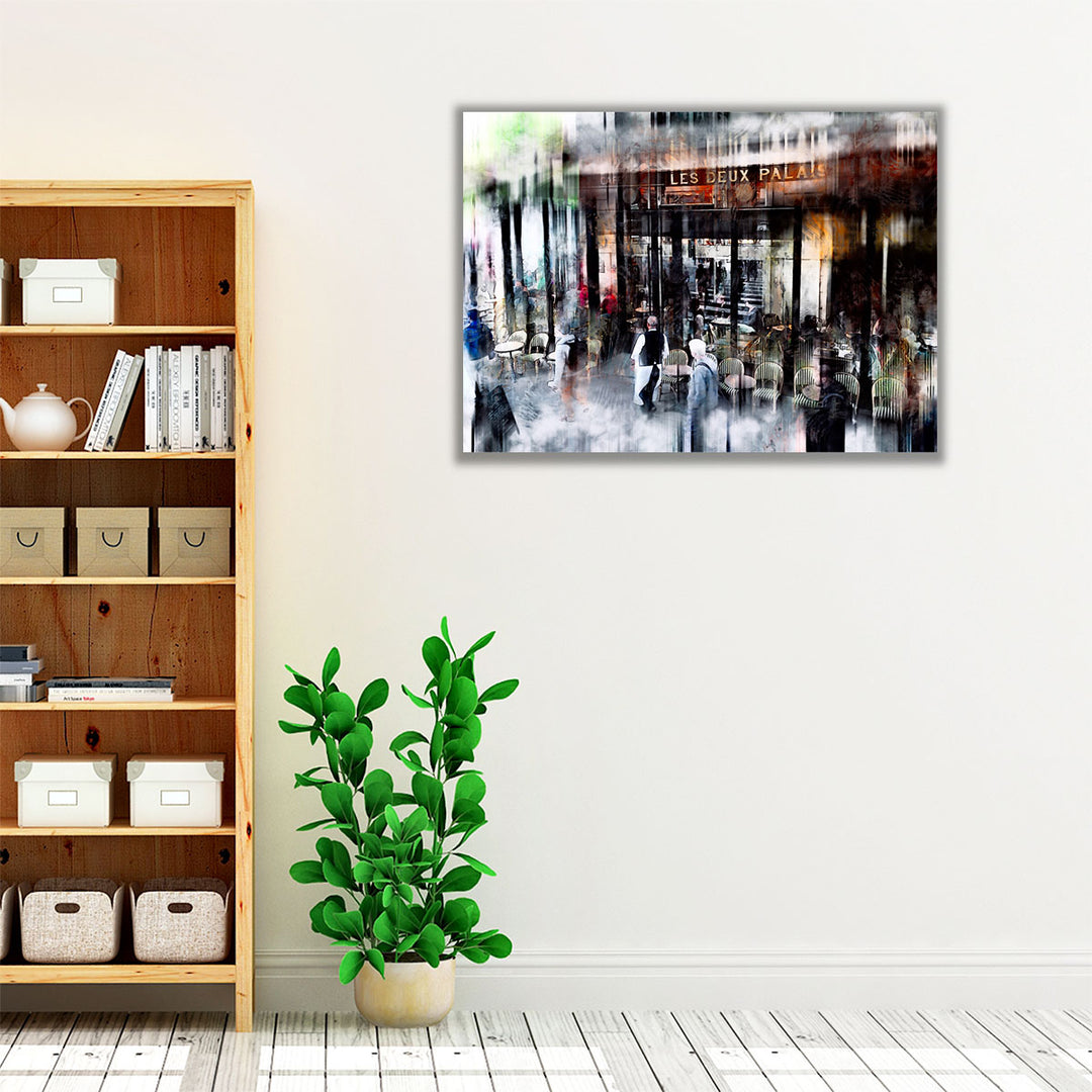 Busy Sidewalk - Canvas Print Wall Art