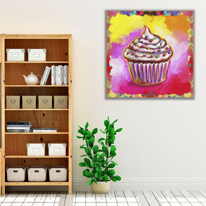 Kitchen Wrapped Canvas – colorful bakery décor