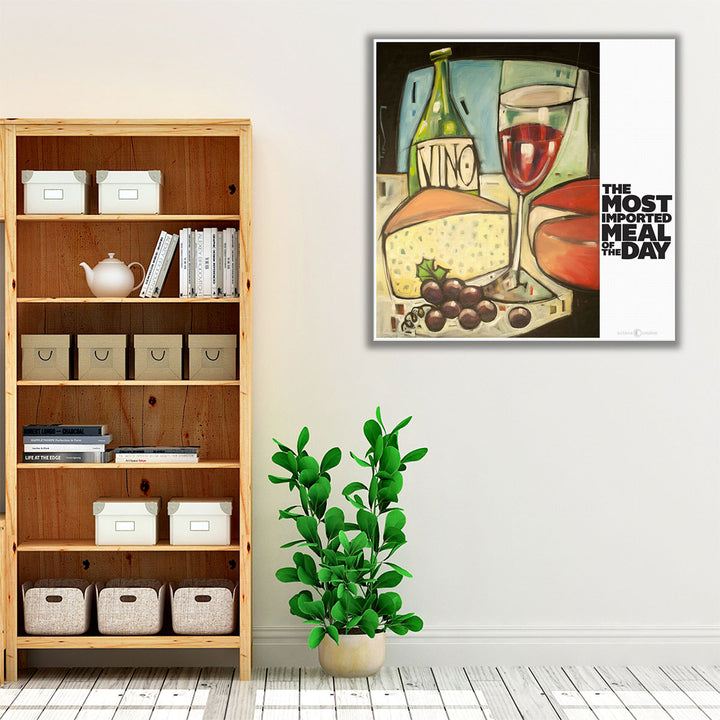 green and red canvas – kitchen accent