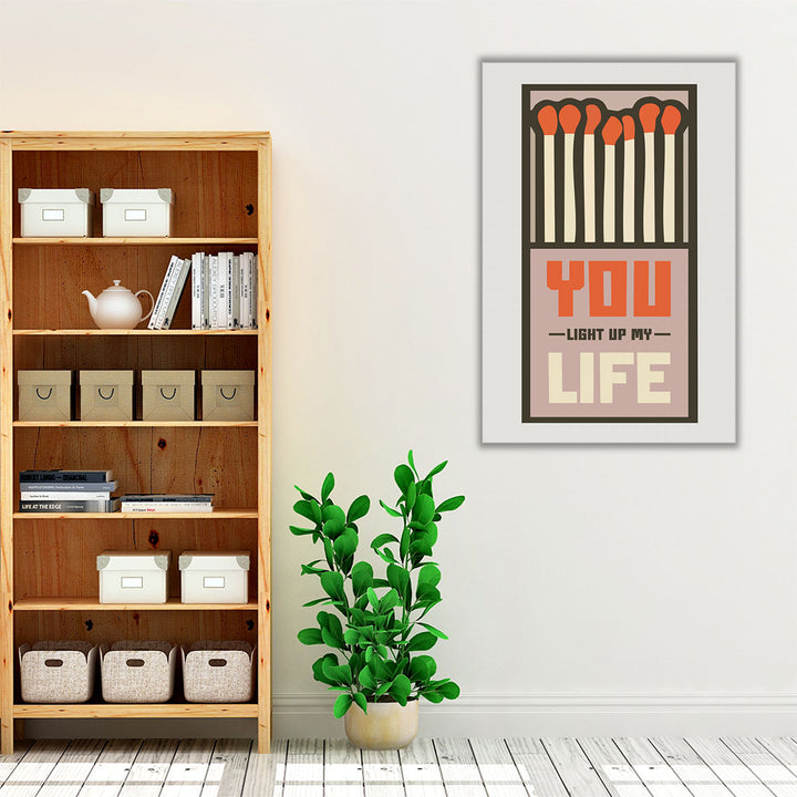 neutral kitchen art – lit match design