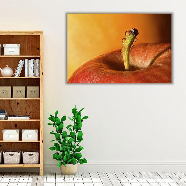 Red kitchen framed canvas – vibrant fruit art
