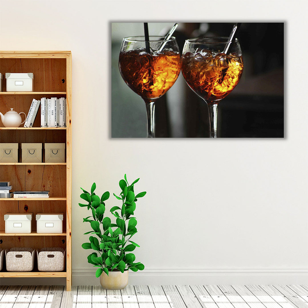 elegant liquor glass wall decor