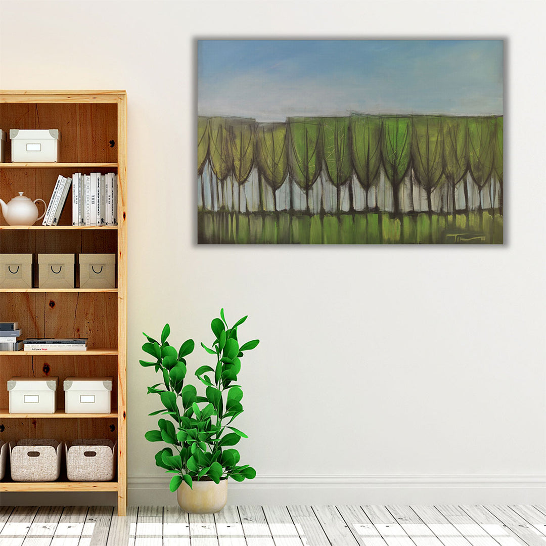 Wineglass Treeline - Canvas Print Wall Art