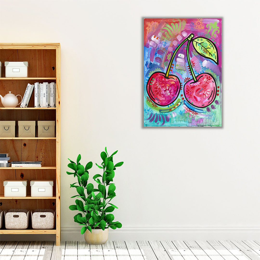 Colorful kitchen wrapped canvas print vibrant