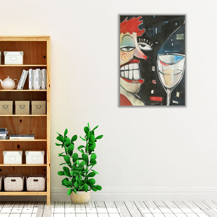 Kitchen Wrapped Canvas – modern abstract décor centerpiece