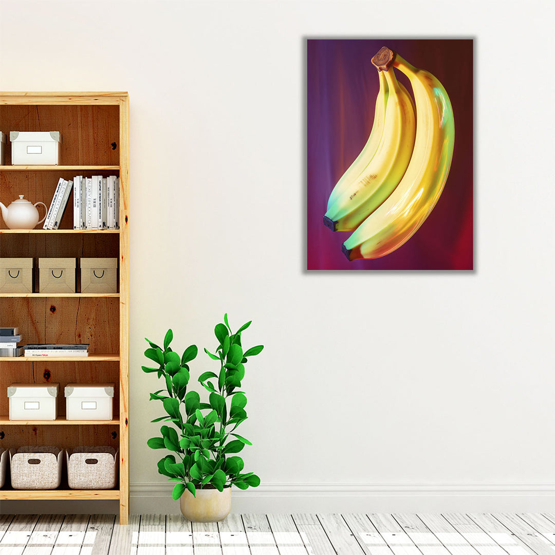 yellow and purple kitchen art – fresh elegance