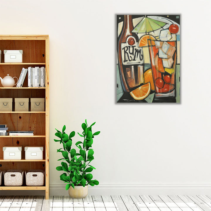 Kitchen wrapped canvas – modern culinary artwork Drink - Canvas Print Wall Art