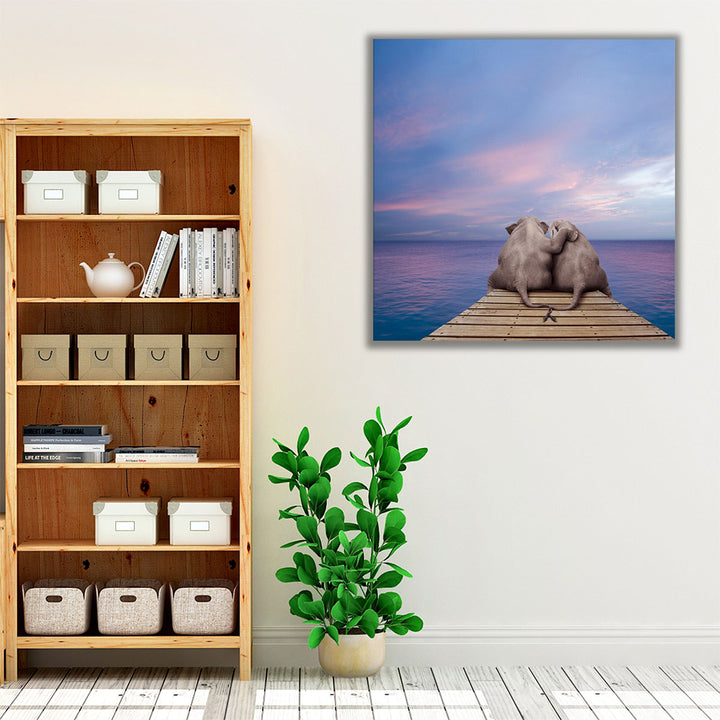 Pachyderm Pier - Canvas Print Wall Art
