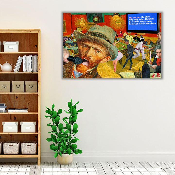 Karaoke Night In Arles - Canvas Print Wall Art
