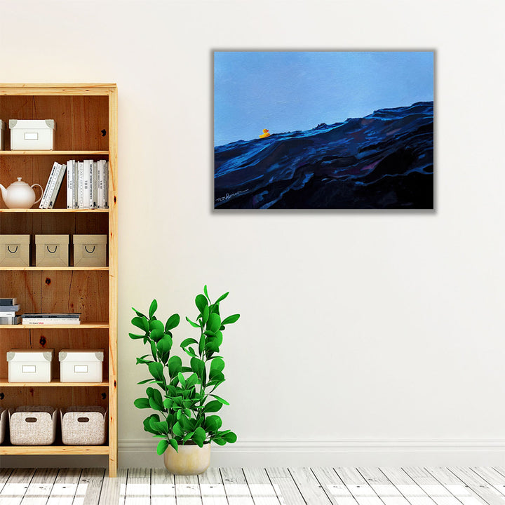 Navy coastal artwork for living room