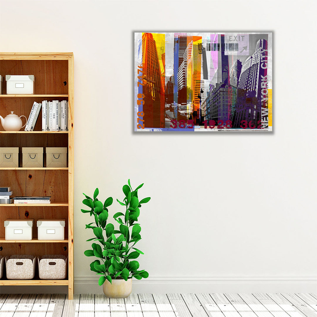 New York Sky Urban - Canvas Print Wall Art