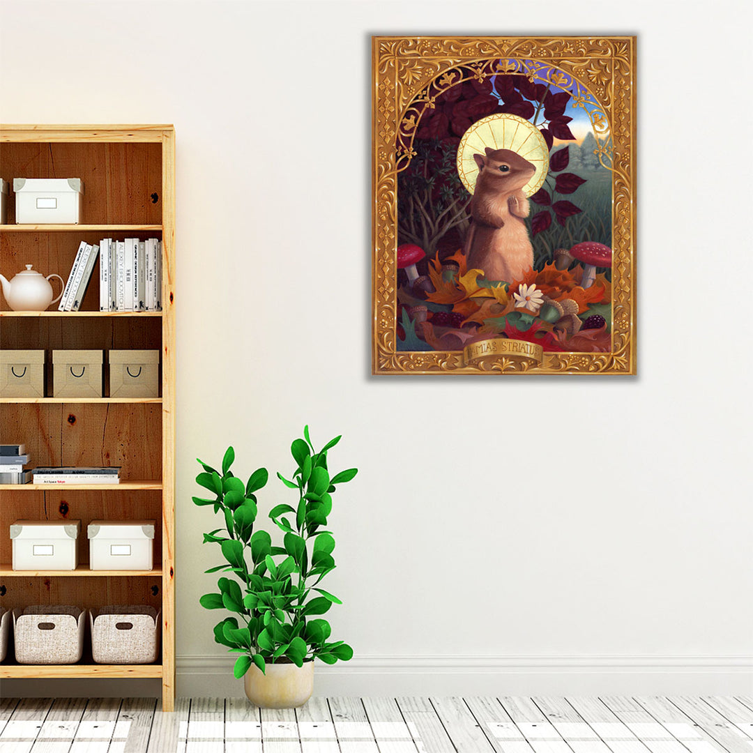 Tamias Striatus - Canvas Print Wall Art