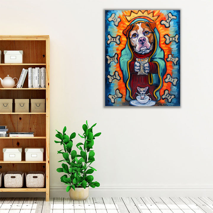 Our Lady Of Perpetual Dog Biscuits - Canvas Print Wall Art
