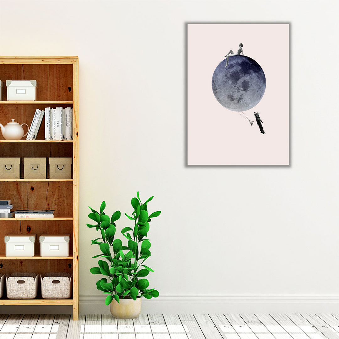 Moon Jump - Canvas Print Wall Art