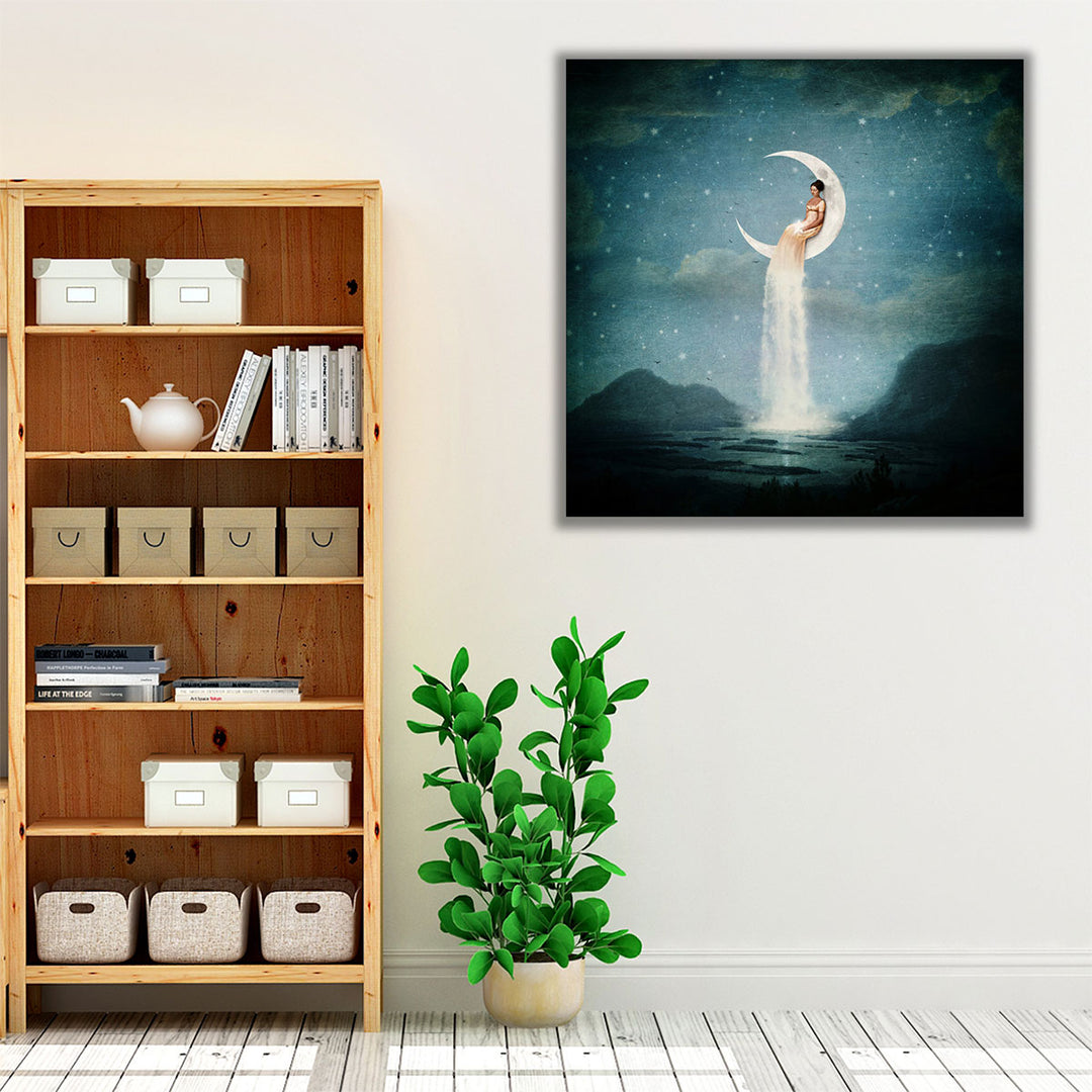 Moon River Lady - Canvas Print Wall Art