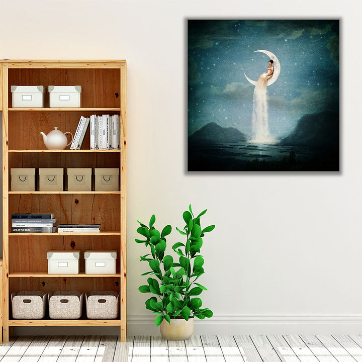 Moon River Lady - Canvas Print Wall Art