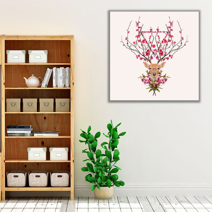 Spring Deer - Canvas Print Wall Art