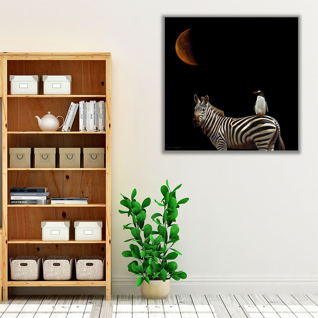 Pilgrimage Black and White - Canvas Print Wall Art