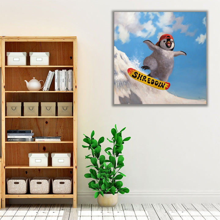 Crest Rider - Canvas Print Wall Art