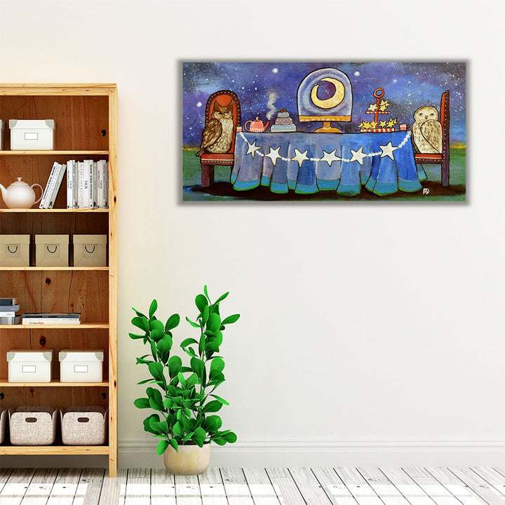 Moonlight Tea Party 1 - Canvas Print Wall Art