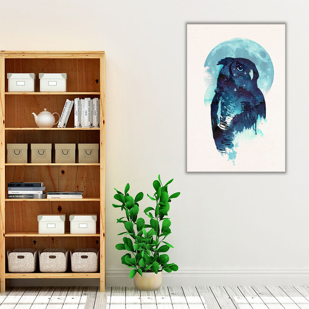 Midnight Owl - Canvas Print Wall Art