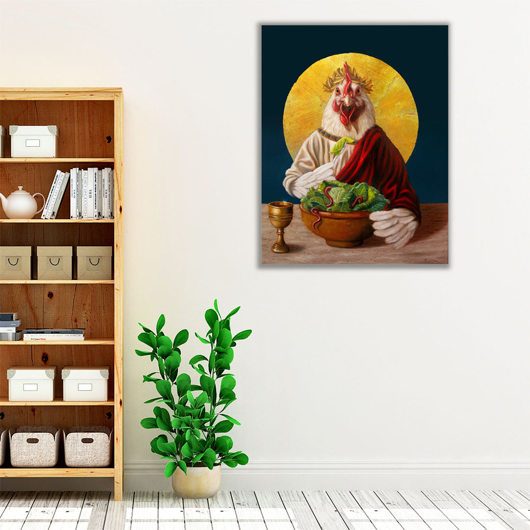 Chickin Caesar - Canvas Print Wall Art
