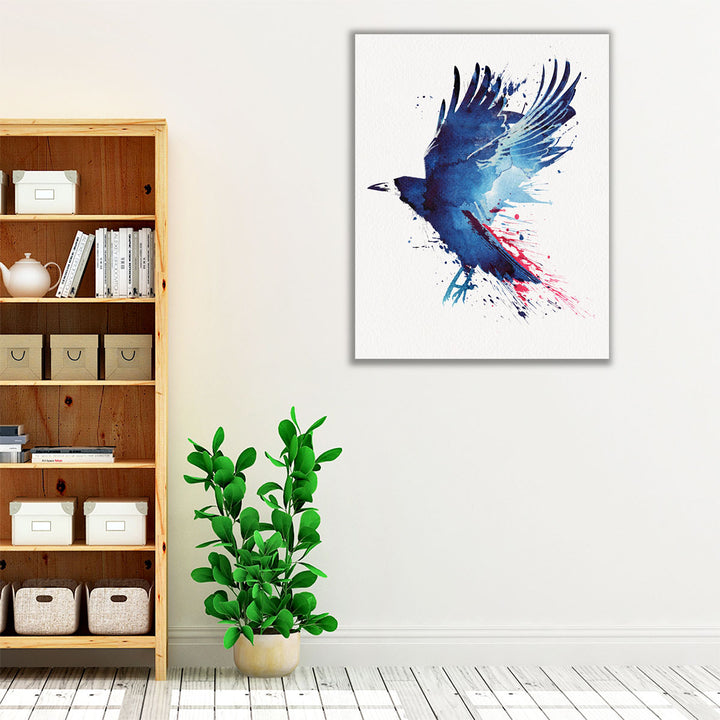 Bloody Crow - Canvas Print Wall Art
