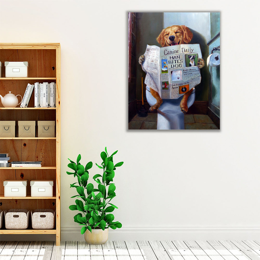 Dog Gone Funny - Canvas Print Wall Art