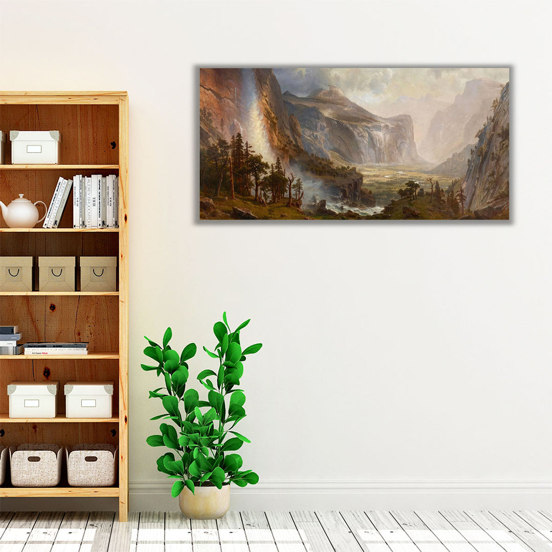 Neutral Wrapped Canvas – soft forest décor centerpiece
