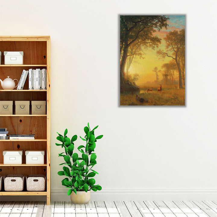 Light In The Forest - Canvas Print Wall Art