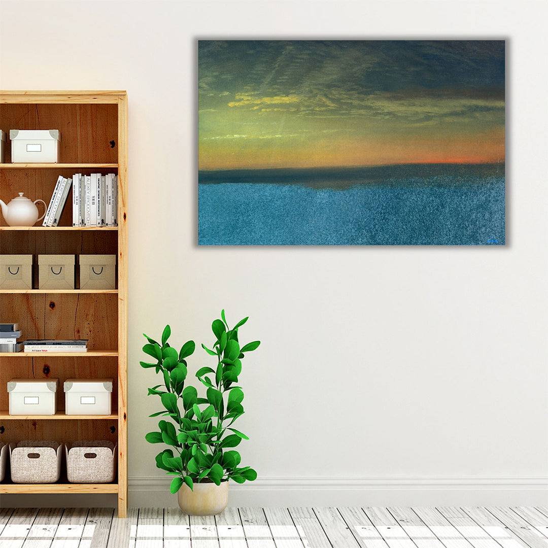 Hallway Wrapped Canvas – serene sky décor centerpiece
