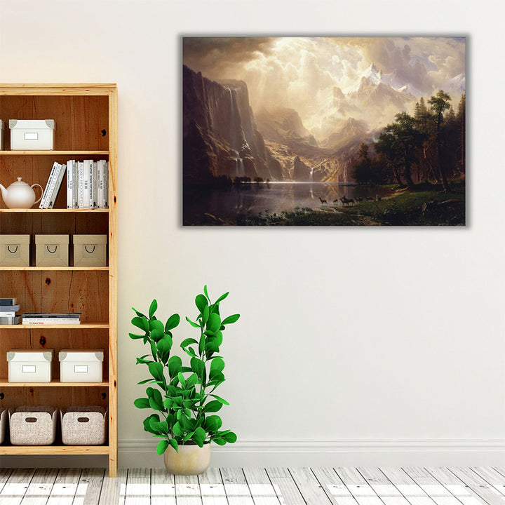 Bedroom Wrapped Canvas lush green foliage centerpiece