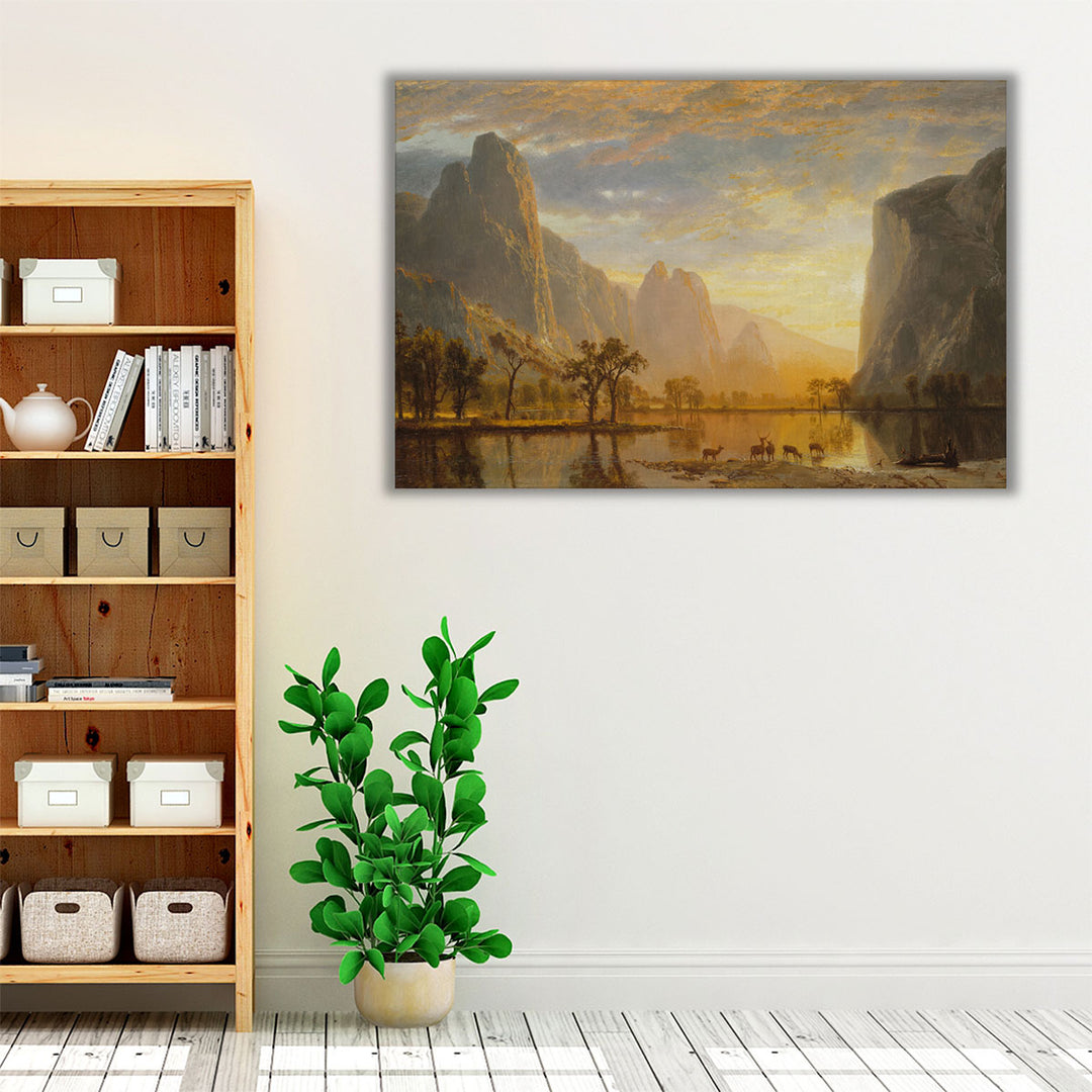 Living room wrapped canvas natural décor centerpiece