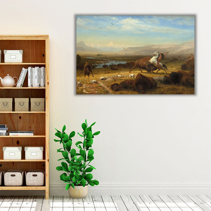 Living room Wrapped Canvas – neutral nature décor centerpiece