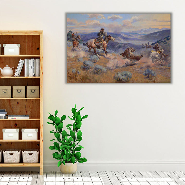 Russell Loops and Swift Horses are Surer than Lead, 1916 - Canvas Print Wall Art