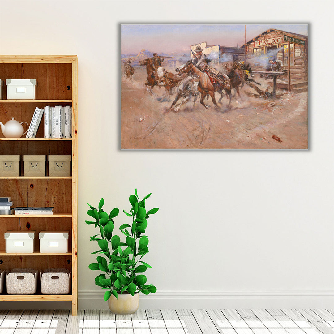 Smoke of a 45 - Canvas Print Wall Art