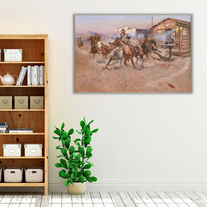 Smoke of a 45 - Canvas Print Wall Art