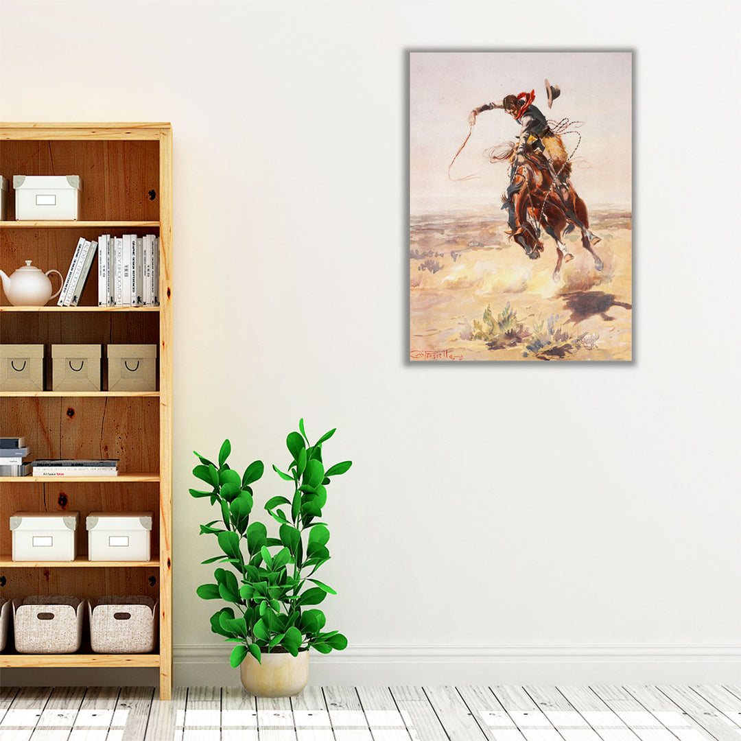 A Bad Hoss , 1905 - Canvas Print Wall Art