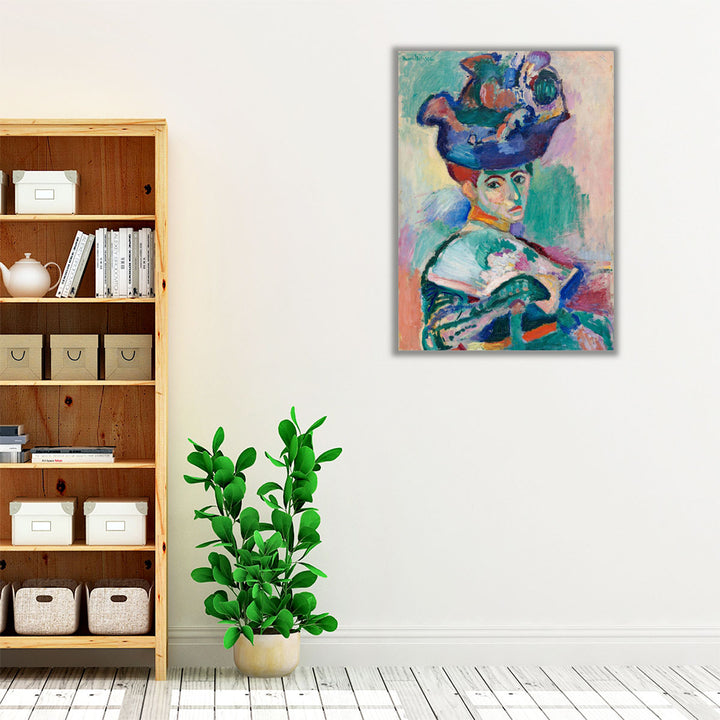 Woman with a Hat - Canvas Print Wall Art