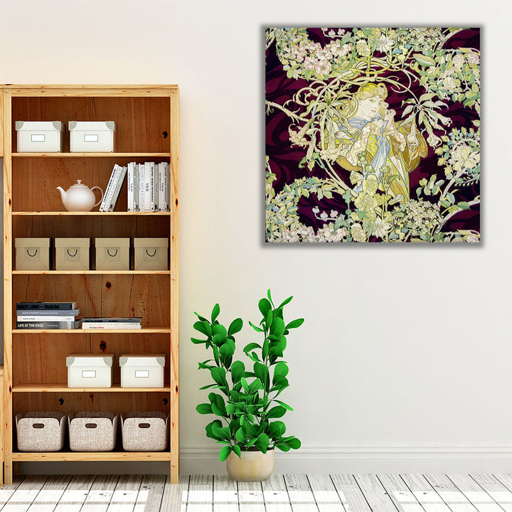 Woman with Daisy, 1898 - Canvas Print Wall Art