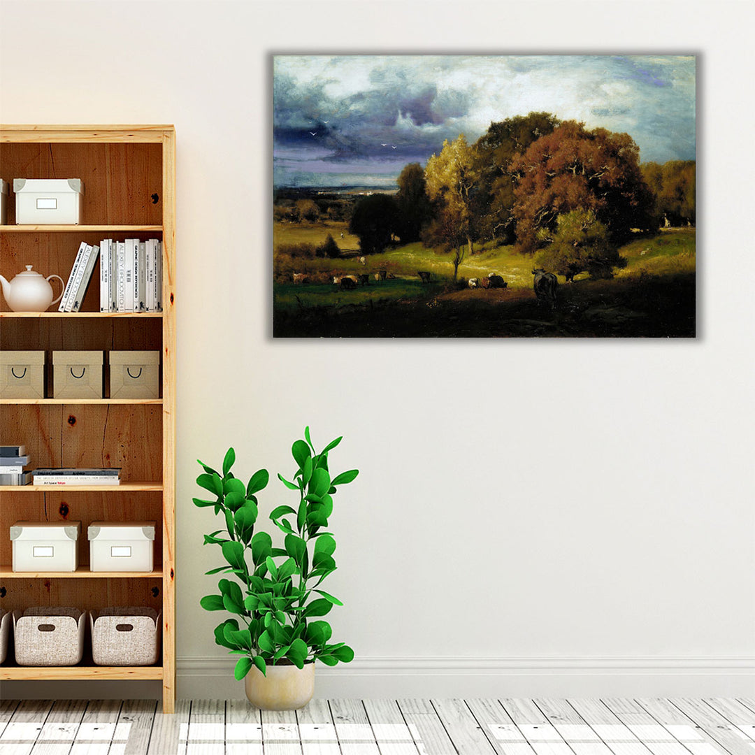 Autumn Oaks, 1878 - Canvas Print Wall Art