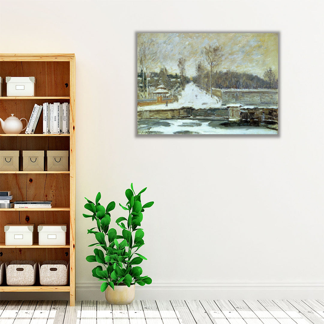 Alfred Sisley - The Watering Place at Marly Le Roi 1875 - Canvas Print Wall Art